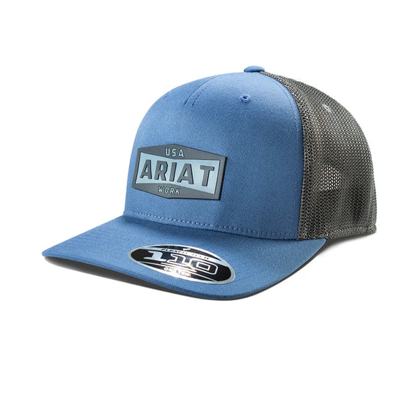 Ariat Work Silicon Patch Blue Black Ball Cap - A290001027