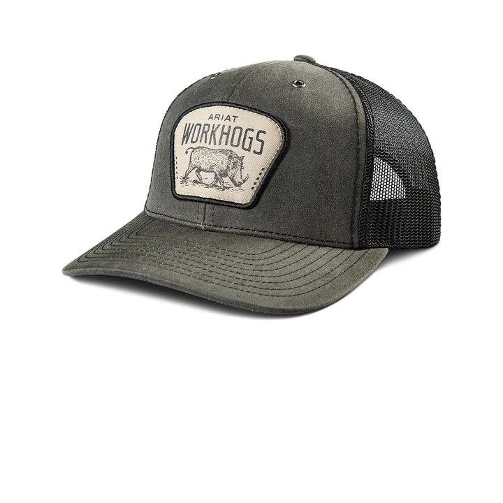 Ariat Work Hogs Charcoal Snapback Cap - A290001707