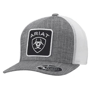 Ariat Men's Snapback Flecfit 110 Large Patch Logo Grey Hat - A300014906