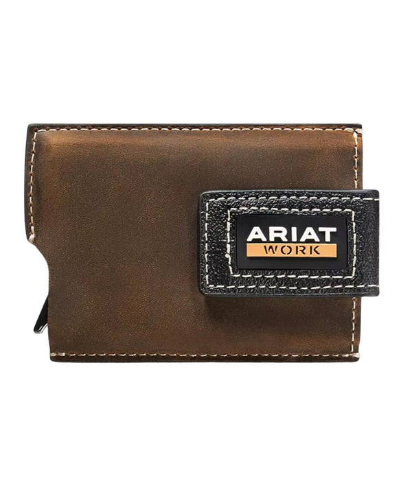 Ariat Rodeo Work Brown Leather Utility Wallet - A3400402