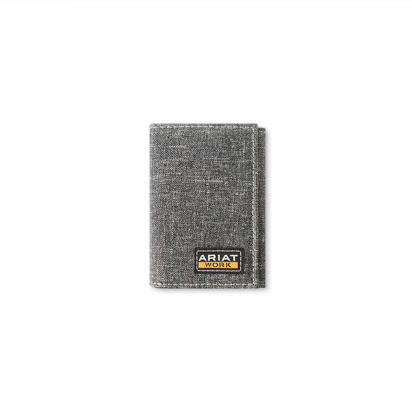 Ariat Rodeo Work Grey Heather Tri-Fold Wallet - A3402906