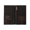 Ariat Men's Embossed Logo Black Checkbook Rodeo Wallet - A3548601