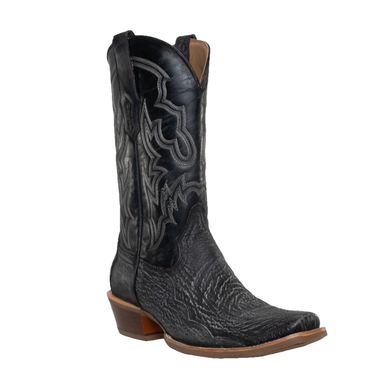 Corral Men's Shark Horseman Toe Black Western Boots A4420