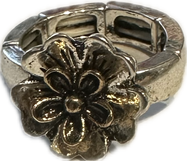 Lost and Found Trading Co. Small Flower Stretch Rings- TCSR5