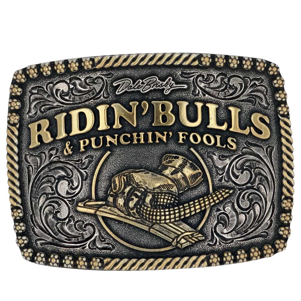 Montana Silversmiths Dale Brisby Bulls & Fools Attitude Belt Buckle A917DB