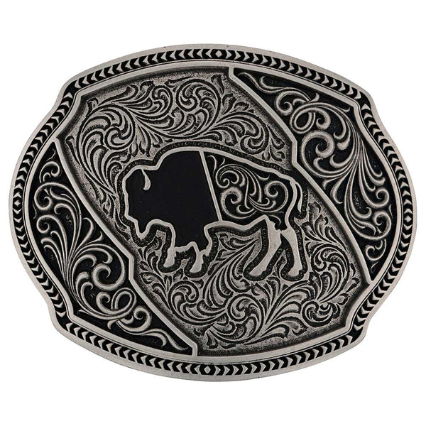 Attitude by Montana Silversmiths Buffalo Roam Buckle- A987S