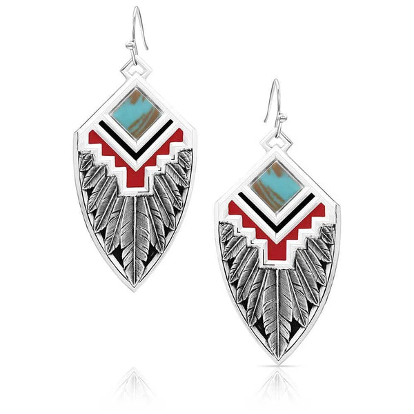 Montana Silversmiths Southwest Aura American Made Earrings-AMER6059