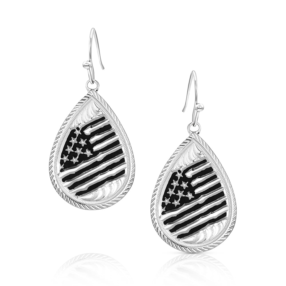 Montana Silversmiths Freedom Flies American Made Earrings AMER6589