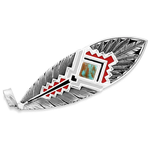 Montana Silversmiths Southwest Aura American Made Hat Feather-AMHF6058