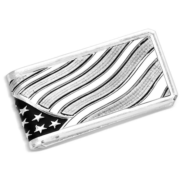 Montana Silversmiths Wings of Liberty American Made Money Clip-AMMCL5825-SVNF