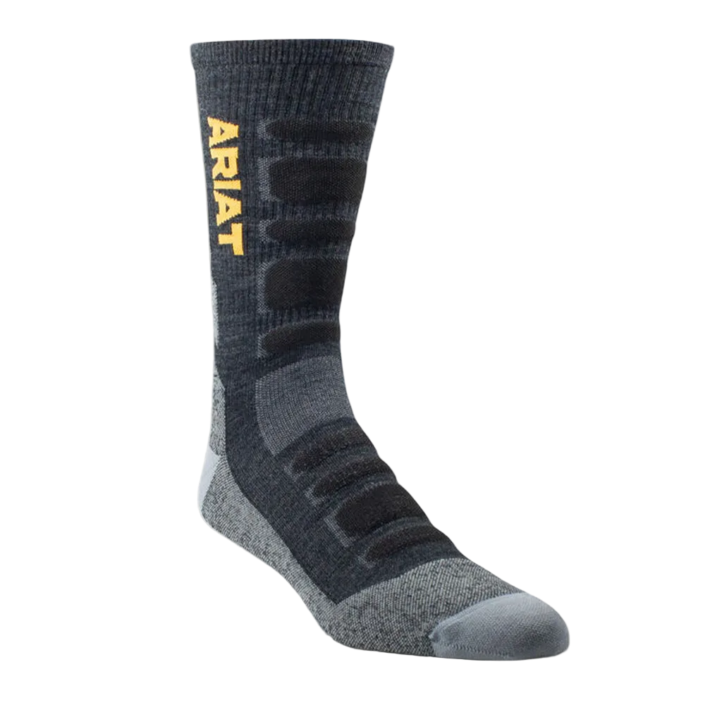 Ariat Tek Performance Lace Boot Work Crew Socks - Pair - AR4077-001