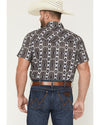 Rock & Roll Aztec Printed Tek Black/Grey Mens Shirt BMN3S08384