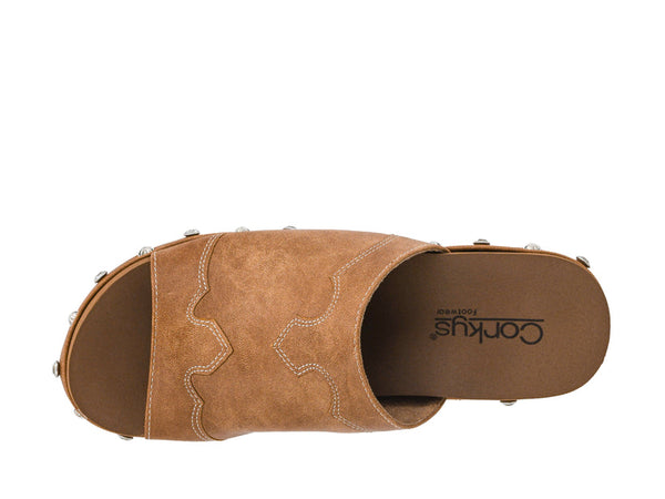 Corkys Ladies Actin Up Wedge- Cognac - 41-0856-COGN-Q