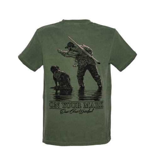 East Coast Waterfowl "On Your Mark" T-Shirt - Green - SQ00580