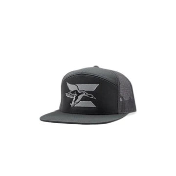 ECW 2.0 Logo Embroidered Hat - Charcoal 7 Panel