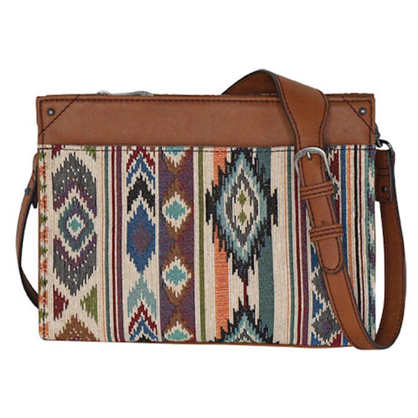 Justin Brands Jacquard Aztec Pattern Crossbody Purse-23053795