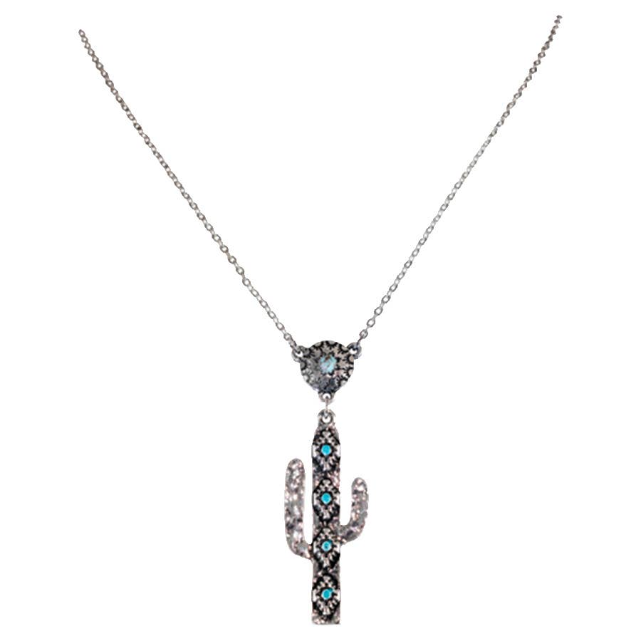 Justin Ladies Saguaro Pendant Necklace-26105NJ1