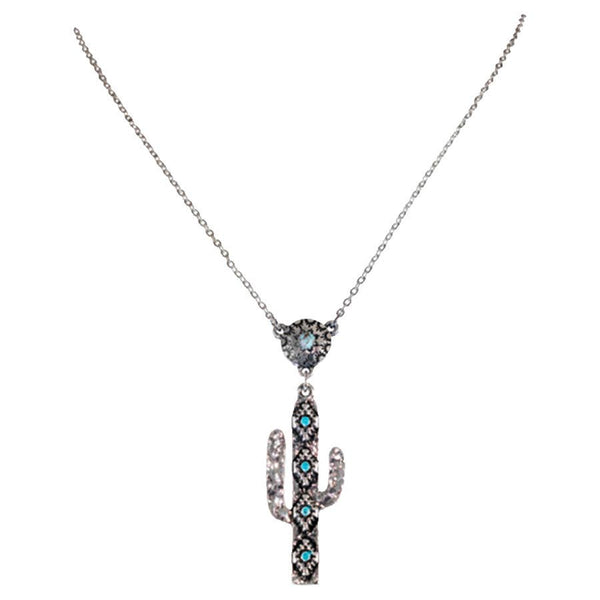 Justin Ladies Saguaro Pendant Necklace-26105NJ1