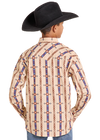 Rock & Roll Boys Aztec Printed Long Sleeve Snap - BBN2S09438