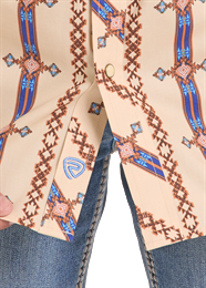 Rock & Roll Boys Aztec Printed Long Sleeve Snap - BBN2S09438