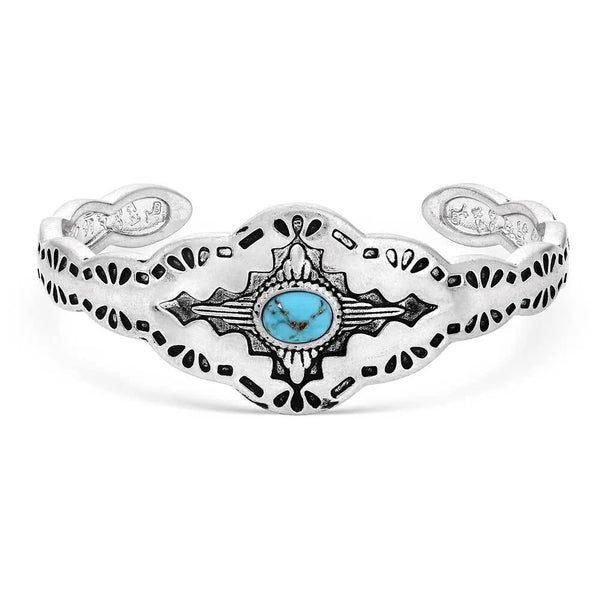 Montana Silversmiths Montana Skies Turquoise Cuff Bracelet-BC6102