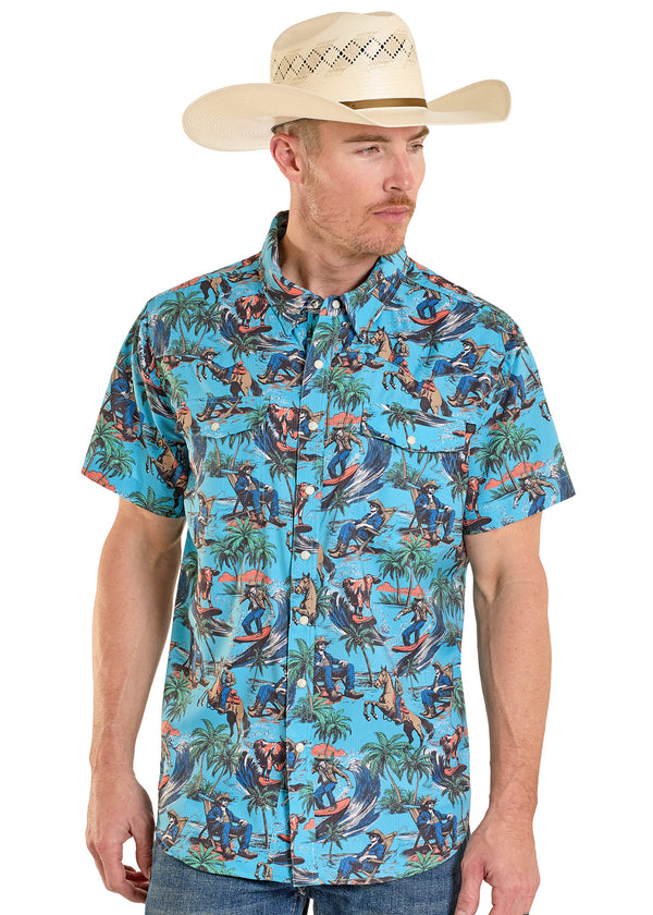 Rock & Roll Men's Hang Ten Cowboy Tek Western - BMN3S08398