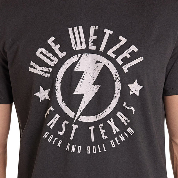 Rock & Roll Denim Koe Wetzel Black Logo Tee Shirt - BU21T09157