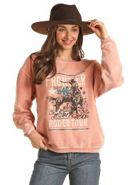 ROCK & ROLL DENIM CORAL PULLOVER BW91T02738