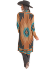 Rock and Roll Ladies Aztec Knit Duster-BW95T09365