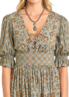 Rock and Roll Ladies Mixed Print Mini Dress-BWD1R06957