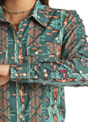 AZTEC ROCK N ROLL LADIES BUTTON UP-BWN2S02151