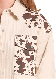 Rock & Roll Denim Ladies Cowhide Corduroy Shirt Jacket - BWN2S09388