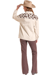 Rock & Roll Denim Ladies Cowhide Corduroy Shirt Jacket - BWN2S09388
