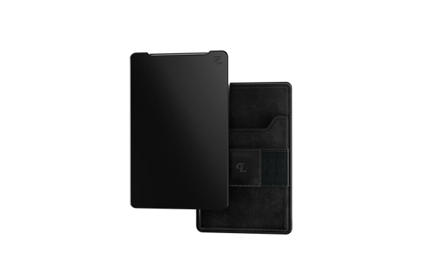 Groove Wallet® - Midnight Black Groove Wallet Go™ - Black Leather