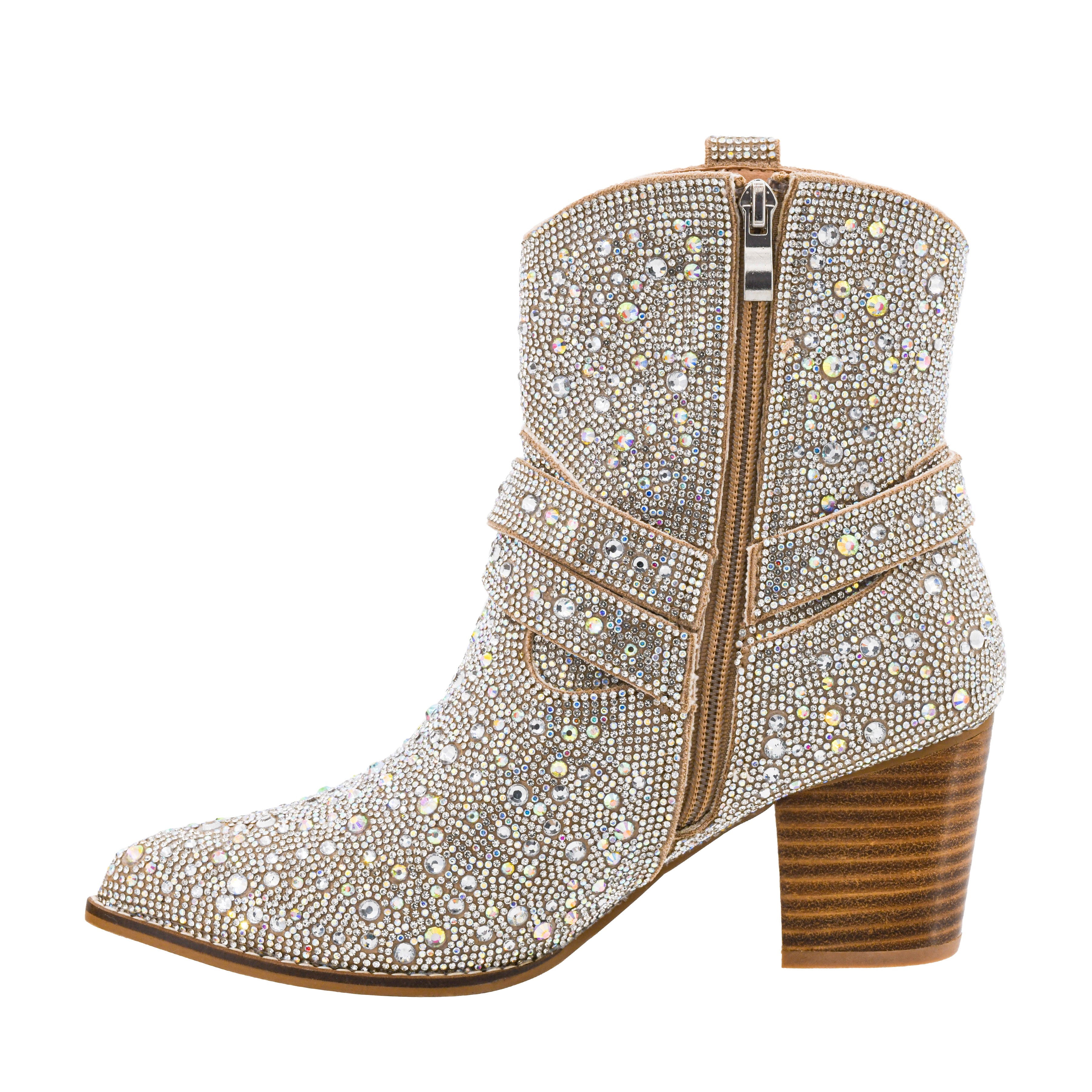 Corkys Ladies Bootie Call Rhinestone Boot 80-0392-RHIN-Q