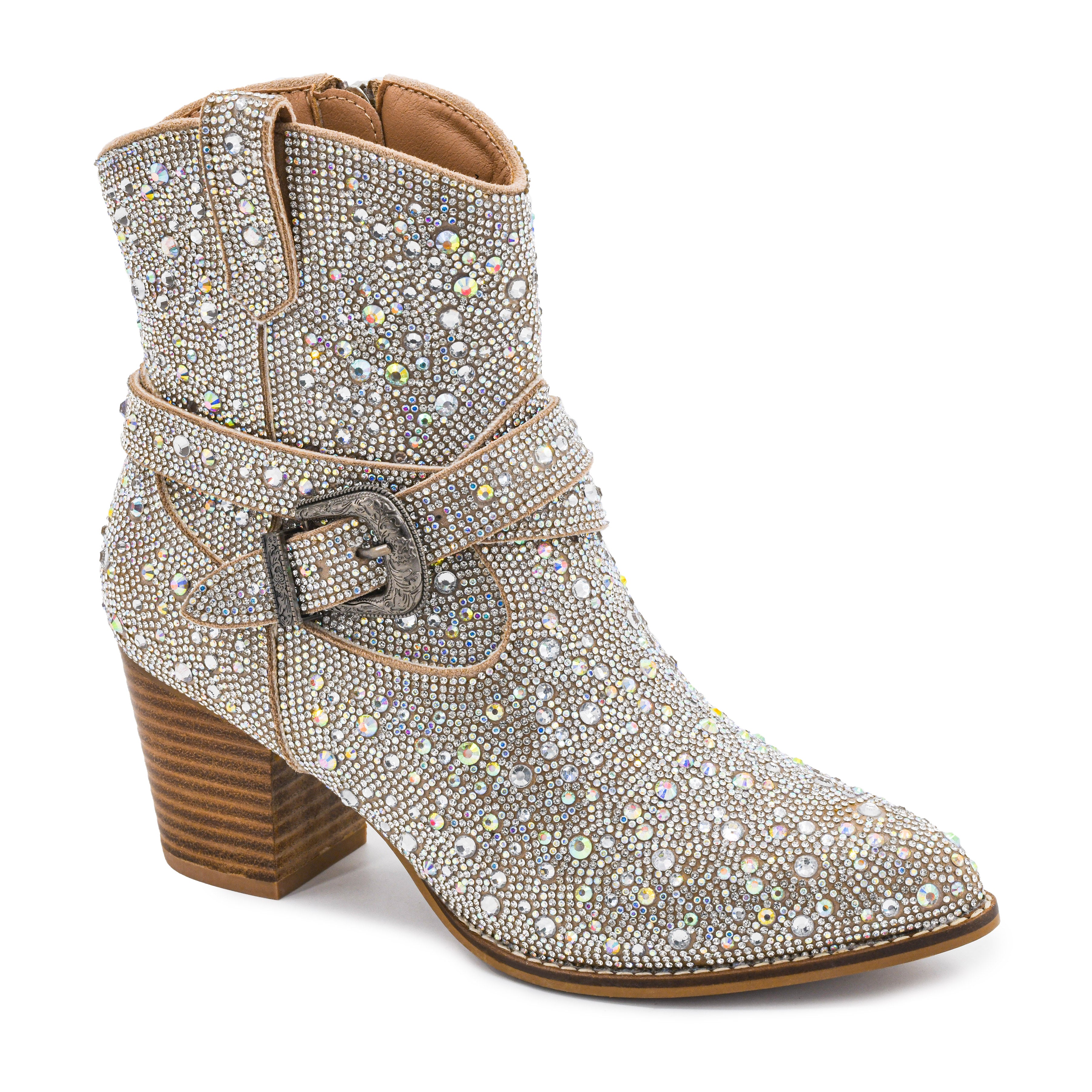 Corkys Ladies Bootie Call Rhinestone Boot 80-0392-RHIN-Q