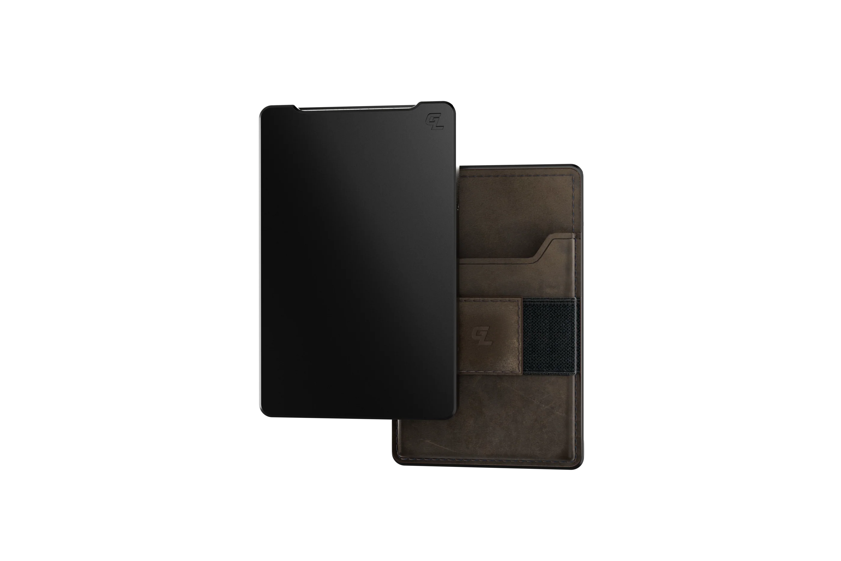 Groove Wallet® - Midnight Black Groove Wallet Go™ - Brown Leather