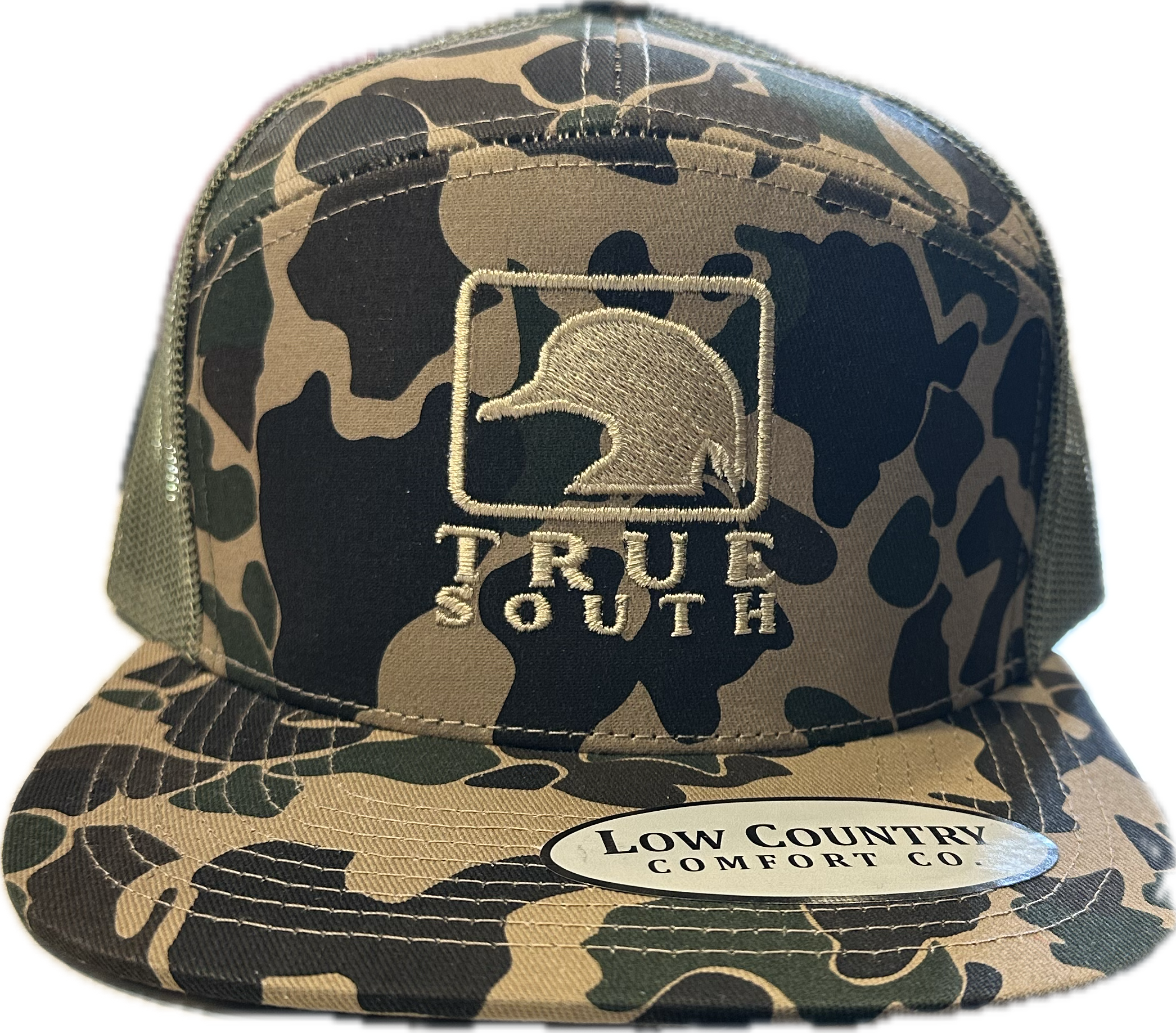 Low Country 7 Panel Duck Camo True South Hat