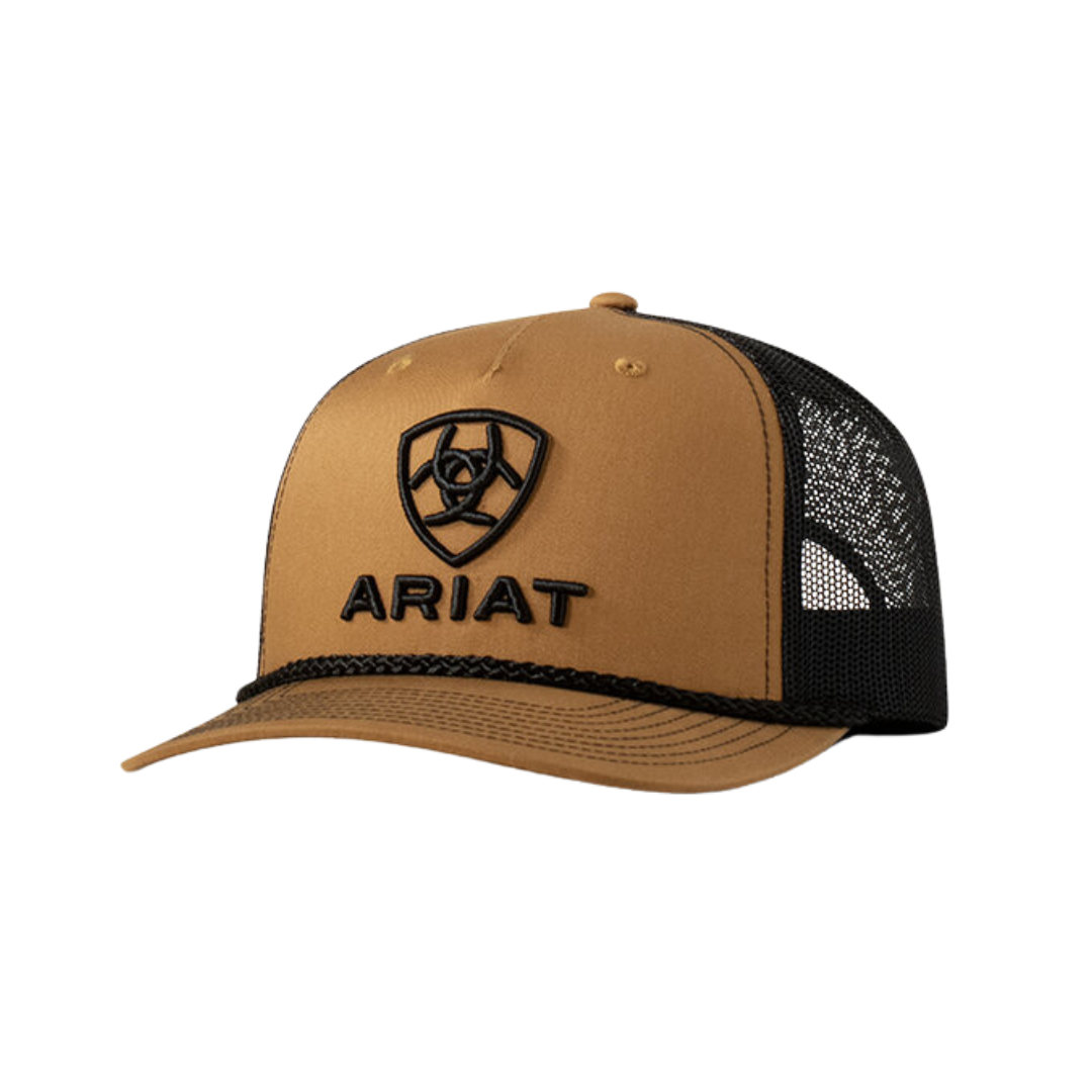 Ariat Men's Embroidered Shield Tan Cap A300090008