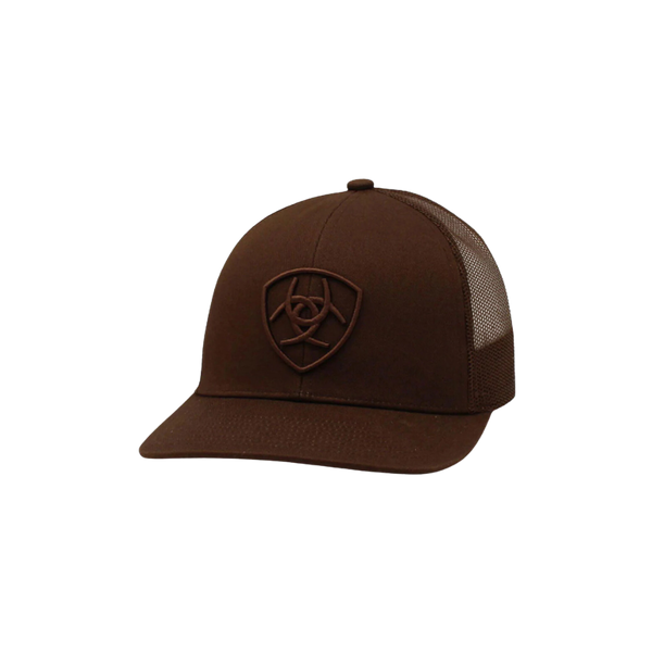 Ariat Men's Snap Back Shield Logo Brown Cap A300053002