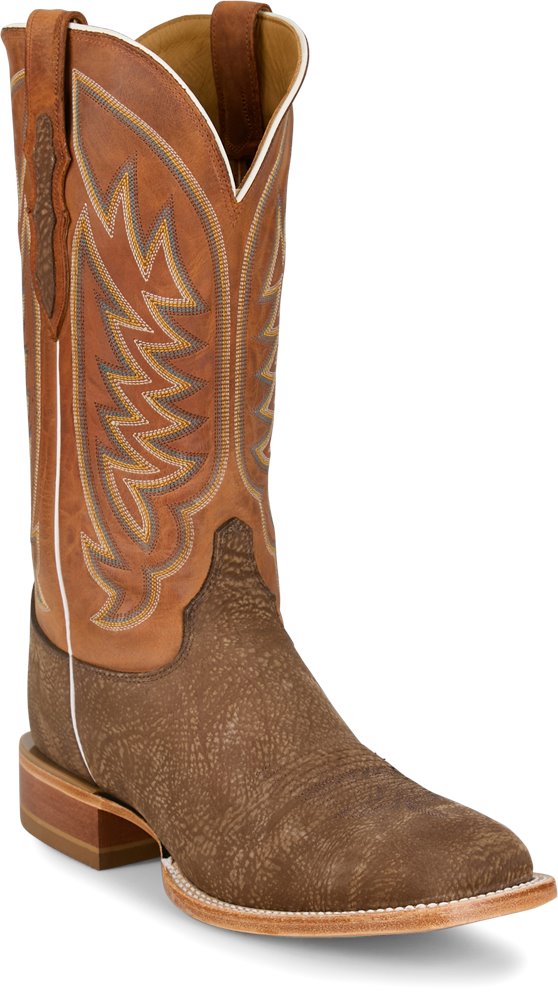 Justin 13" Men's Cowman Tan Shoulder J124 Wide Square Toe - CX1322