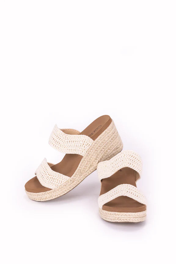 Corky's Clueless Women's Wedge Sandals - 41-0573-IVRY-R