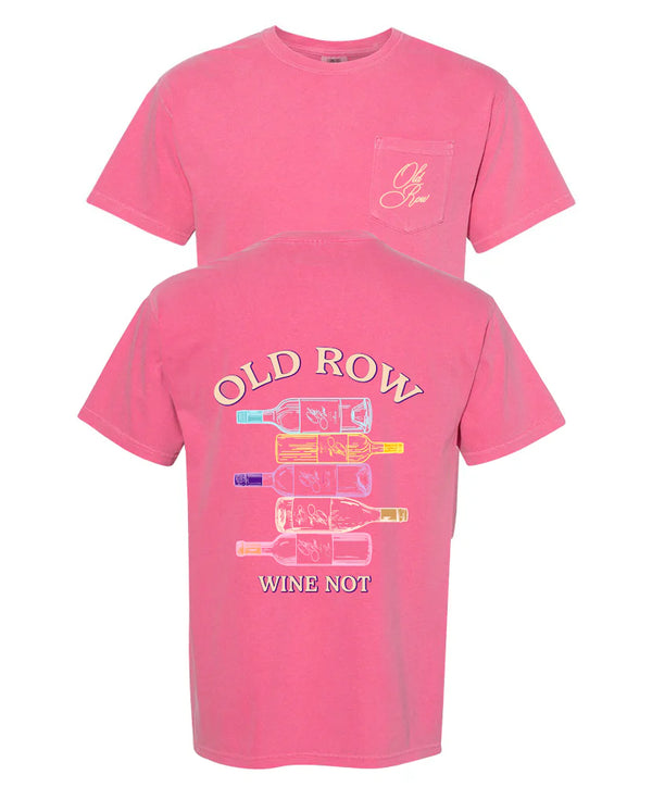Old Row Wine Not Ladies Pocket Tee-WROW3571
