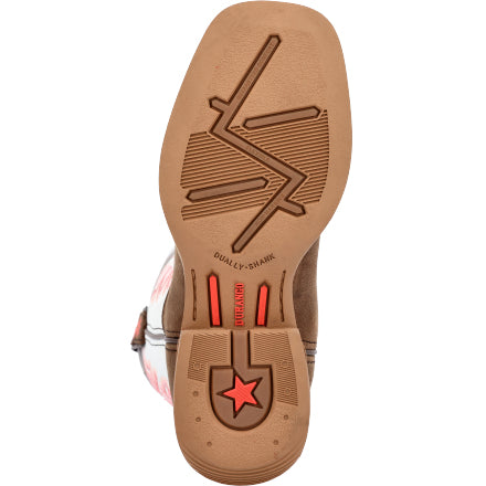 Durango Kids Brown and White Western Boots DBT0242C DBT0242Y