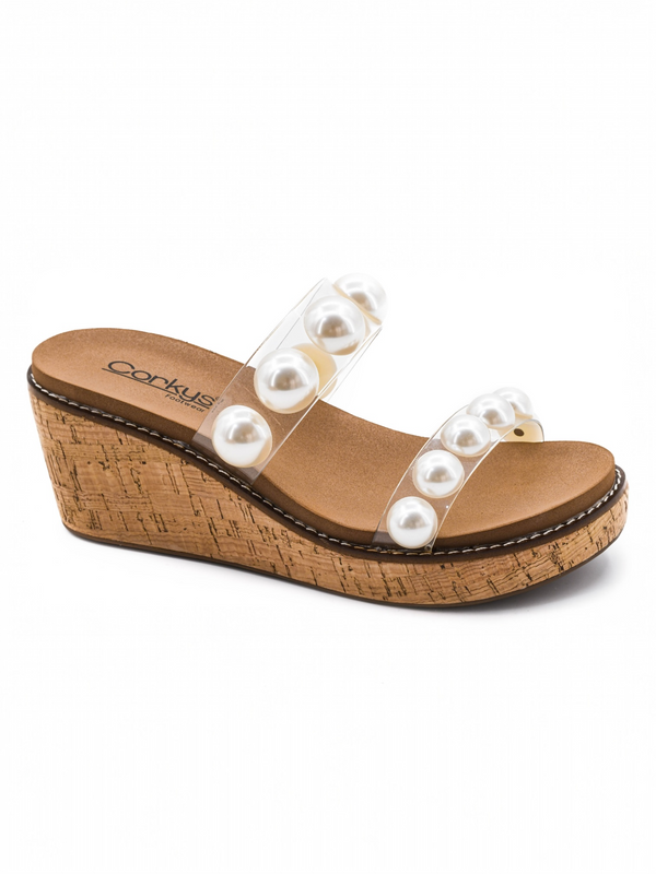 Corky Ladies Happy Go Lucky Clear Sandals-41-0866-CLER-Q