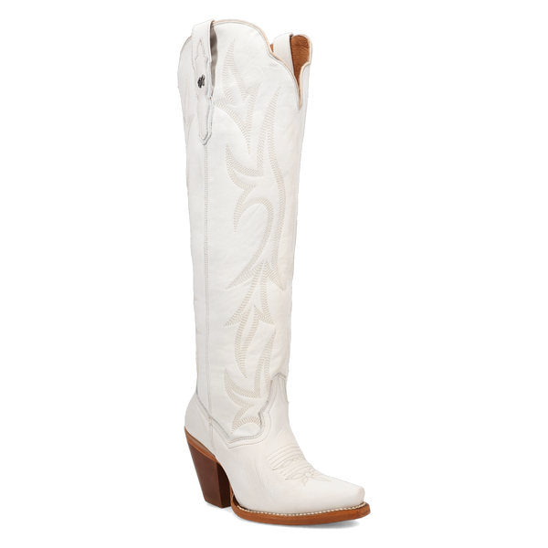 Dan Post White Blissful Beauty Leather Boot-DP7149