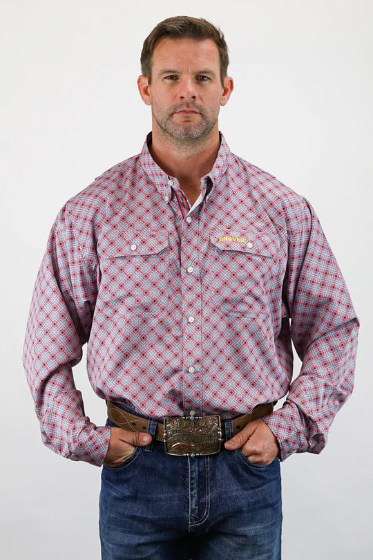 Drover Cowboy Threads Signature Series Performance Vent Shirt - Corral D124