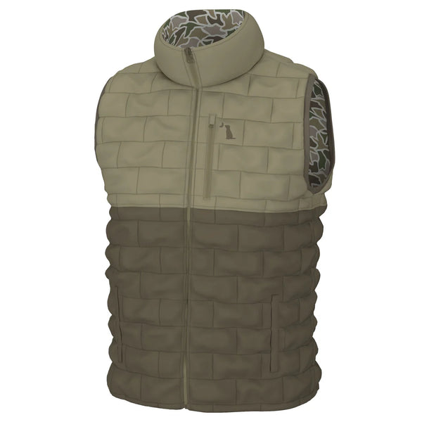Local Boy Outfitters Duck Down Reversible Vest - Duck Camo - L1300044-DCC