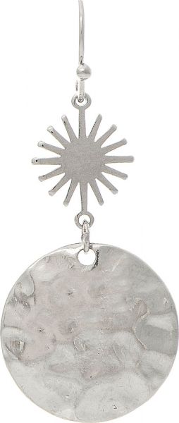 Rain Jewelry Collection Silver Sun Disc Crop Earring E3934S