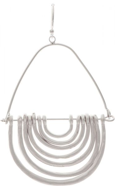Rain Silver Hinged Half Circles Earring E3969S